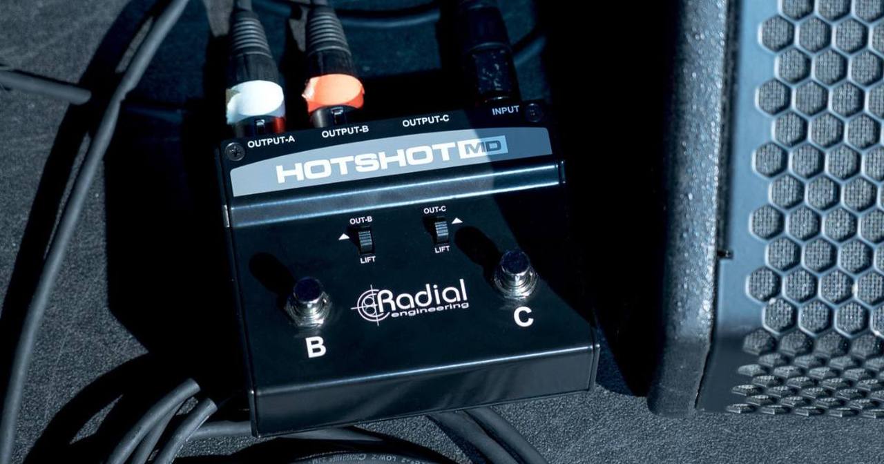 Radial HotShot MD – Deviatore microfonico passivo per applicazioni live e installazioni professionali
