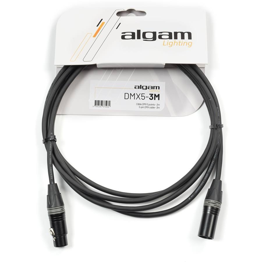 DMX5-3M Cavo DMX 5 Poli 3 mt