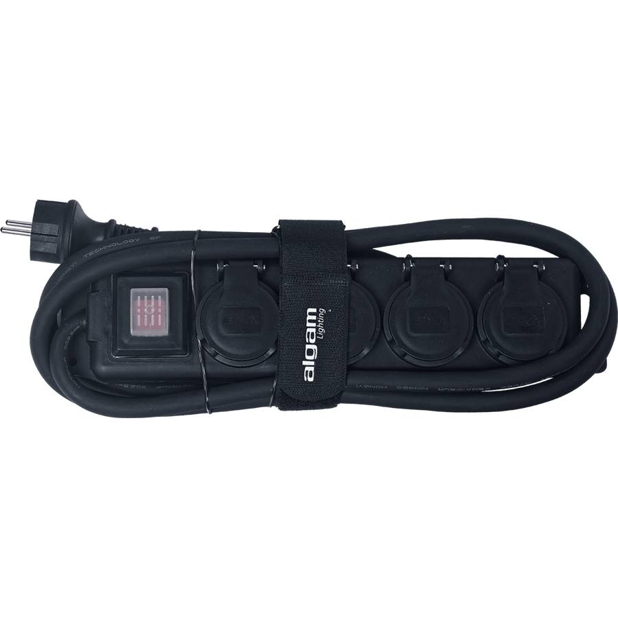 MULTI 4IP Multipresa 4 Posti IP44 con Interruttore