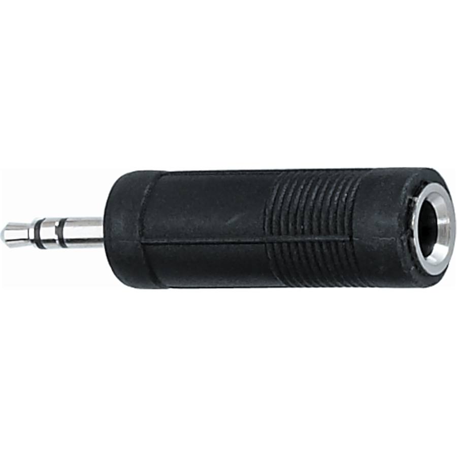 AD/16 Adattatore miniJack TRS Stereo 3.5/Presa Jack TRS Stereo 6.3