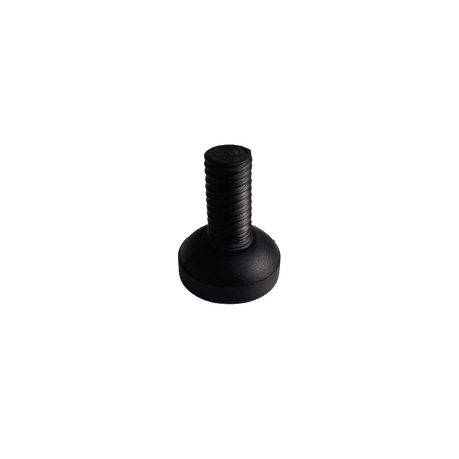 PTPL/027 Piedino in Gomma D18 mm con Vite M8x16 mm