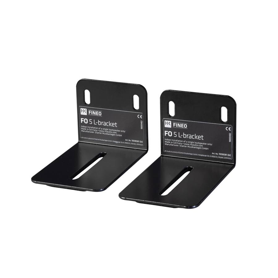 Fineo FO 5 L-bracket (coppia) Nero